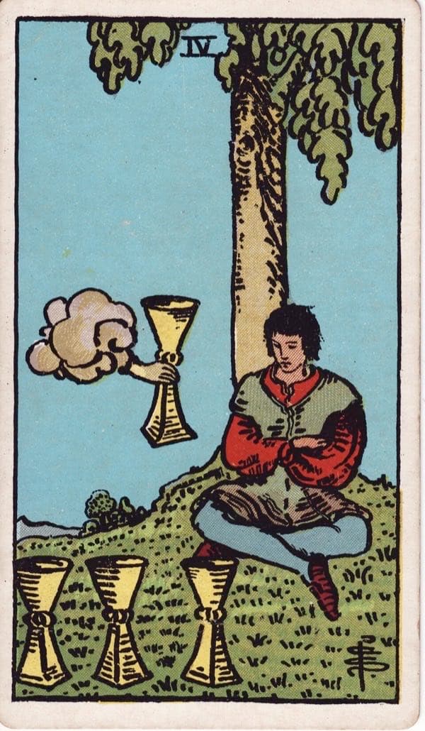 Four of Cups, upright