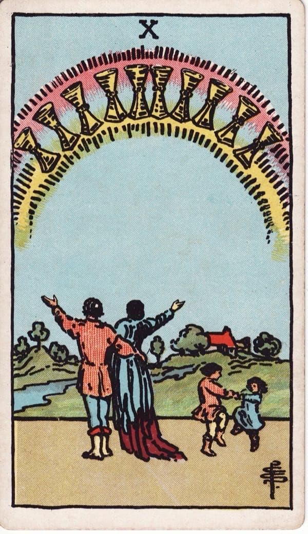 Ten of Cups, upright