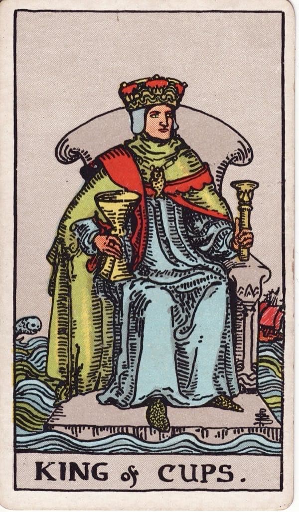 King of Cups, upright