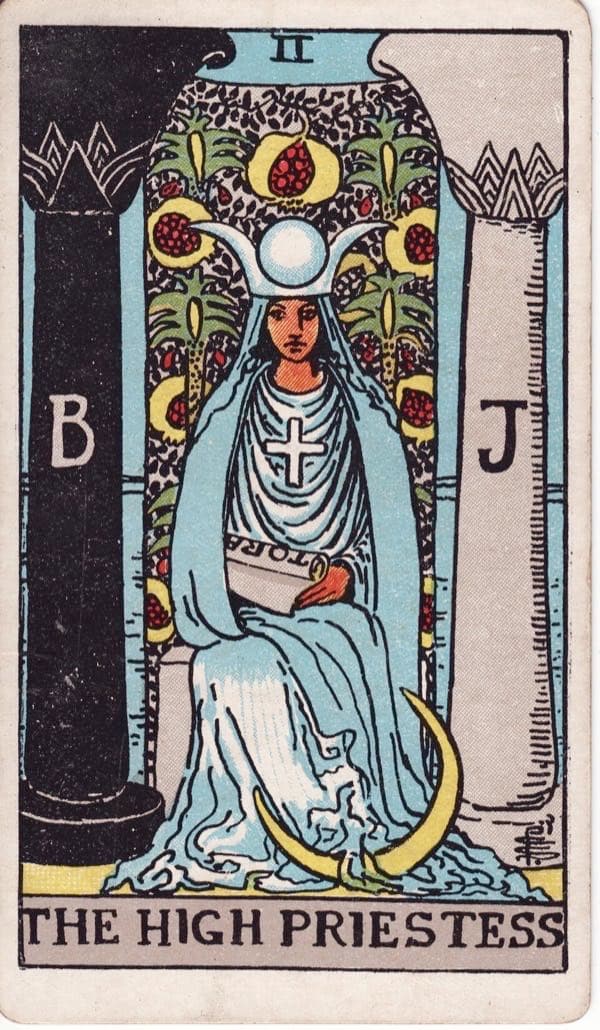 The High Priestess, upright