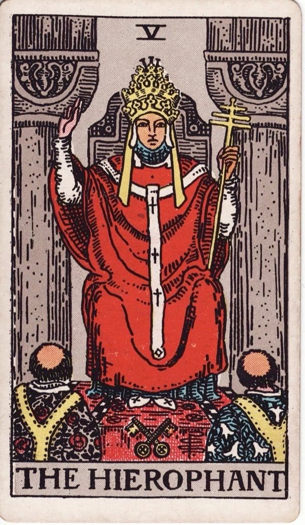The Hierophant, upright