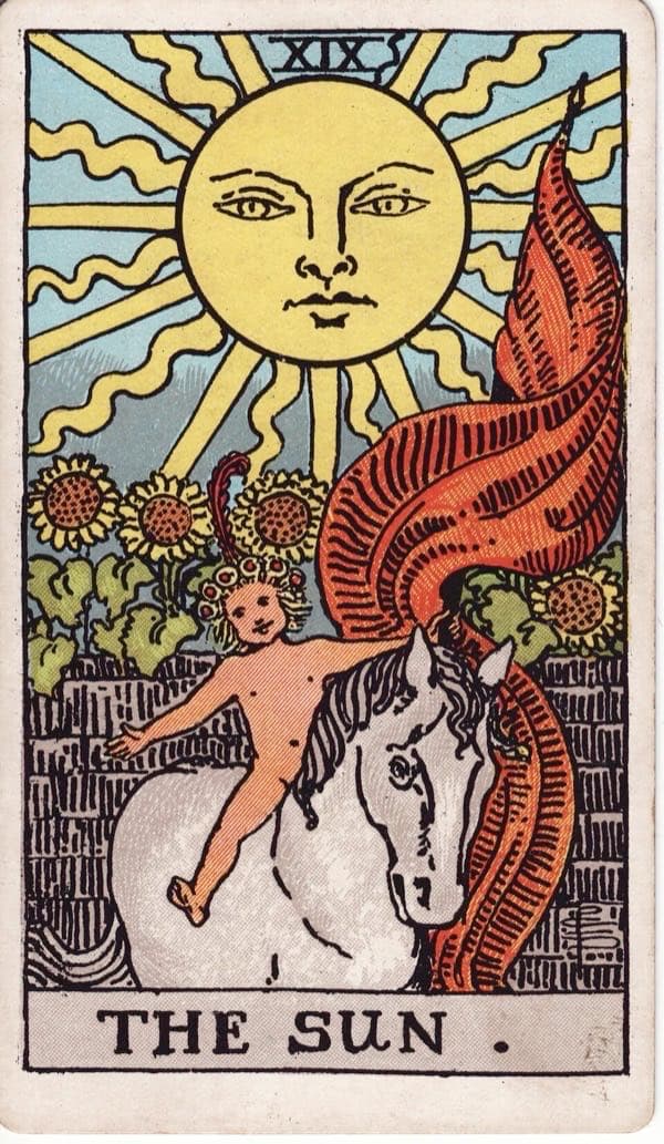The Sun, upright