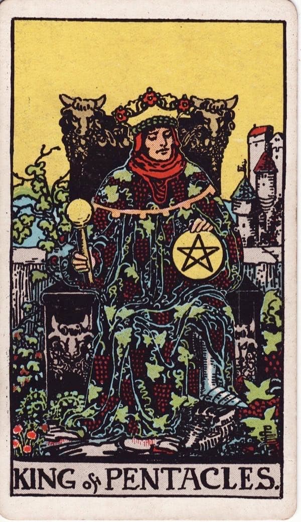 King of Pentacles, upright