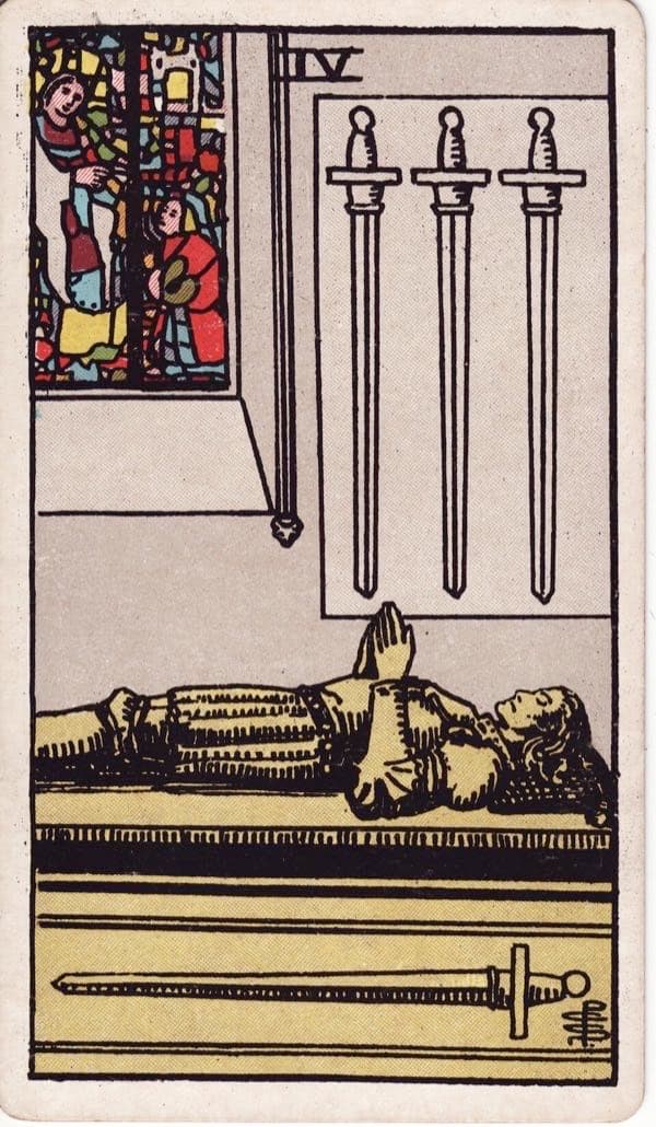 Four of Swords, upright