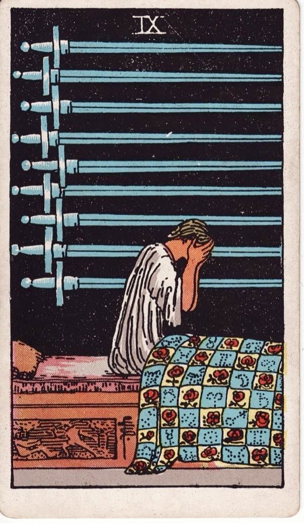 Nine of Swords, upright