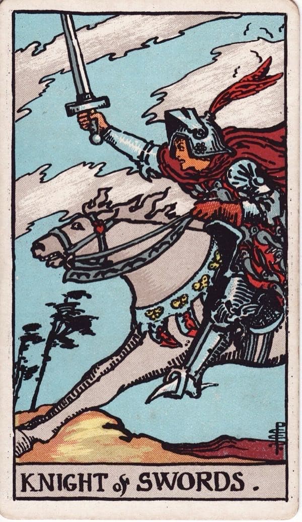 Knight of Swords, upright