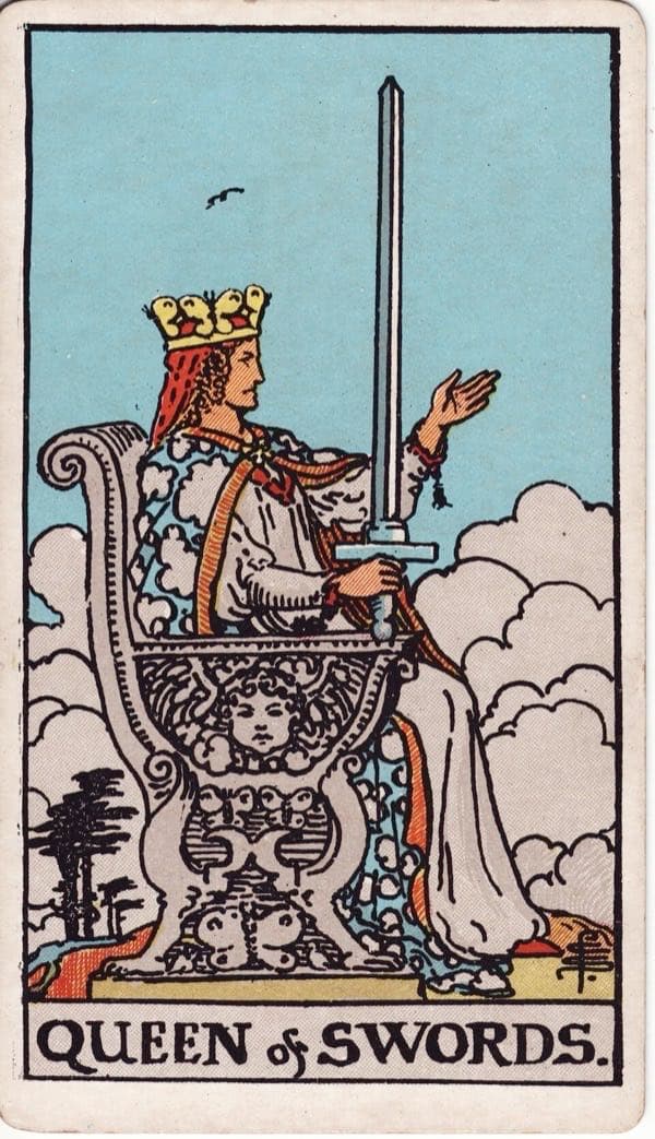 Queen of Swords, upright