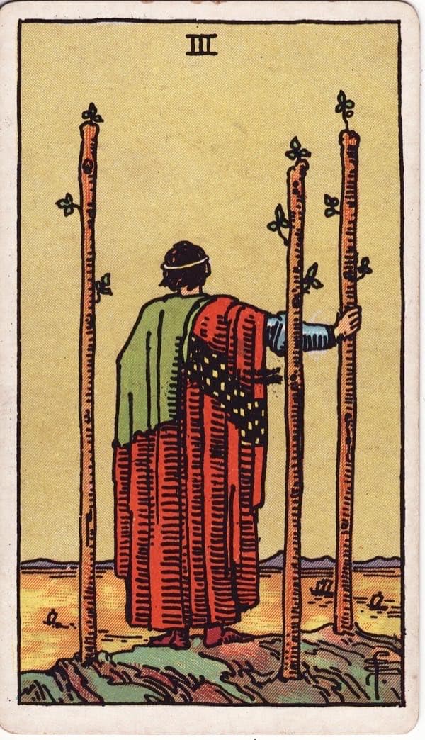 Three of Wands, upright
