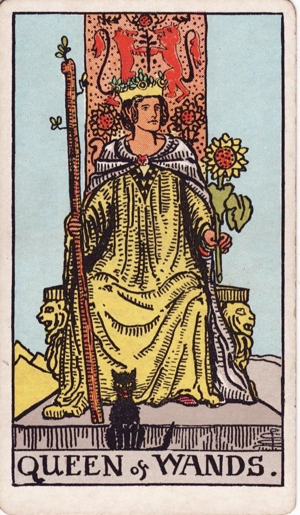 Queen of Wands, upright